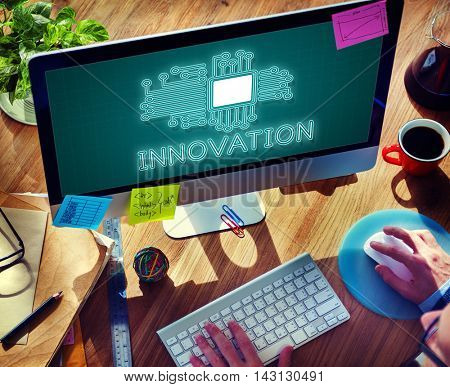 Technology Circuit Processor Innovation Network Concept