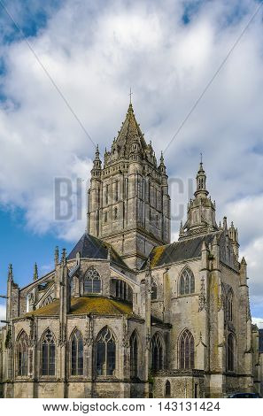 St. Peter's Church is the Catholic Church of the 15th century in Coutances France