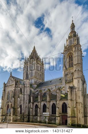 St. Peter's Church is the Catholic Church of the 15th century in Coutances France