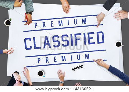 Classified Grade Level Quality Rank Value Graphic Concept