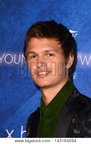 LOS ANGELES - AUG 16:  Ansel Elgort at the Variety Power of Young Hollywood Event at the Neuehouse on August 16, 2016 in Los Angeles, CA