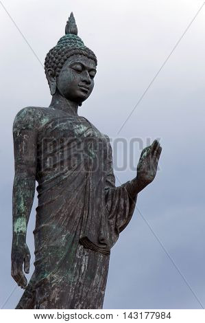 Buddha Image In Walking Posture
