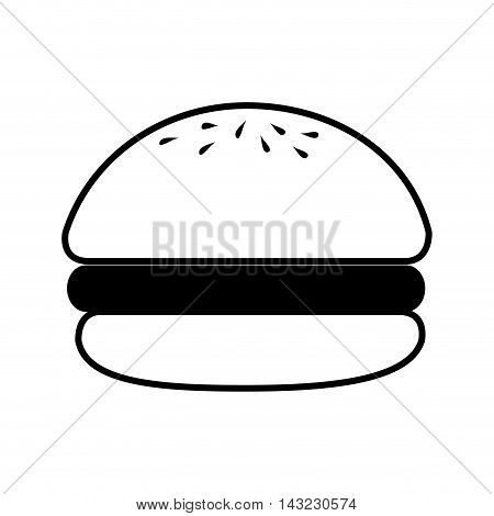hamburguer fast food american burger deliveryfood tasty vector illustration