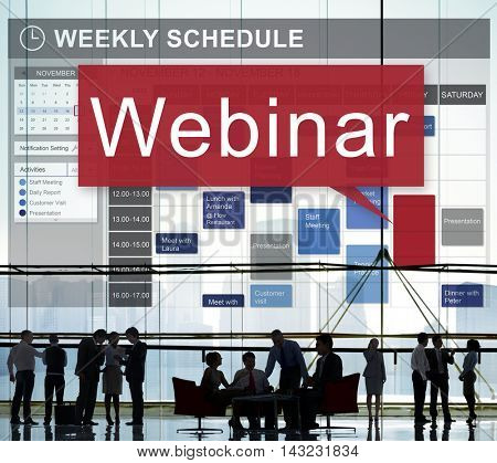 Webinar Website Online Internet Netwotking Concept