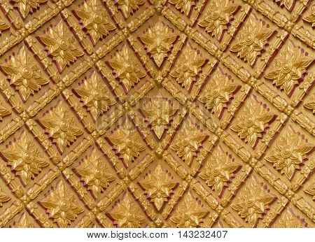 thai Kanok Golden in Temple Thailand for background