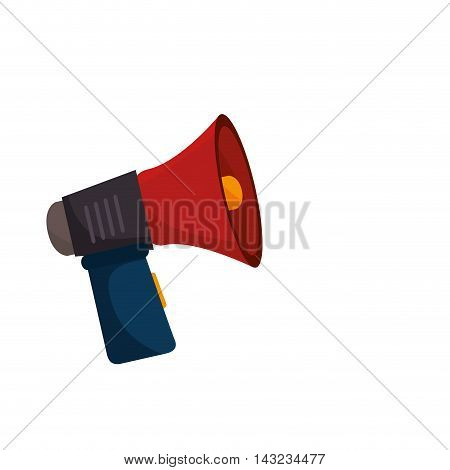 megaphone speak device loud announcement broadcast symbol vector illustration
