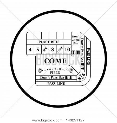Craps Table Icon