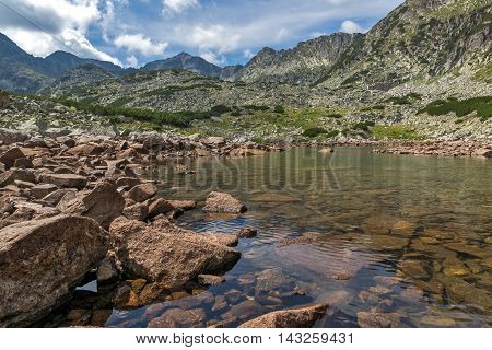 Big stones on Musalenski lakes, Rila mountain, Bulgaria