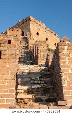The Great Wall of China near JinShanLing Miyun District Hebei China.