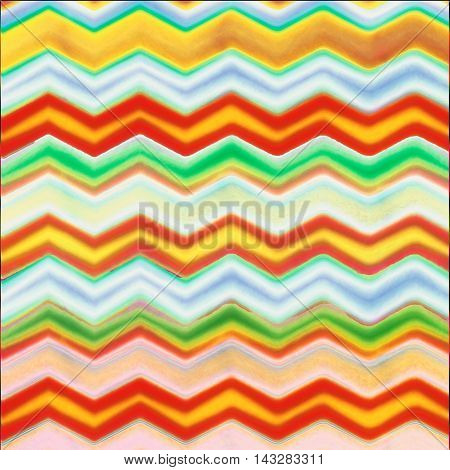 Multicolored Vibrant Chevron Pattern