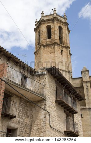 Belfry in Cretas in Teruel, Aragon, Spain.