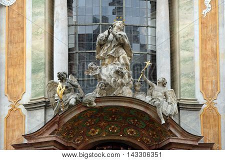 Baroque Catholic Church of St. Johann Nepomuk better known as the Asam Church built from 1733 to 1746 in Munich Germany