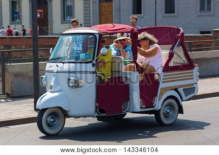 Historic Three-wheeled Piaggio Ape