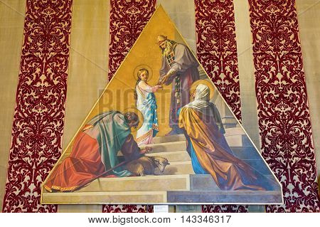Historic Painting In The Museum Of The Siena Cathedral