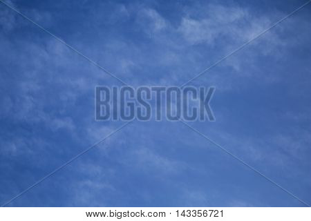 Material obtained by photographing the blue sky and clouds.
