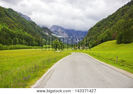 Beautiful mountain valley - Logarska dolina, Slovenia