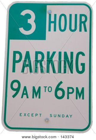 Três horas estacionamento
