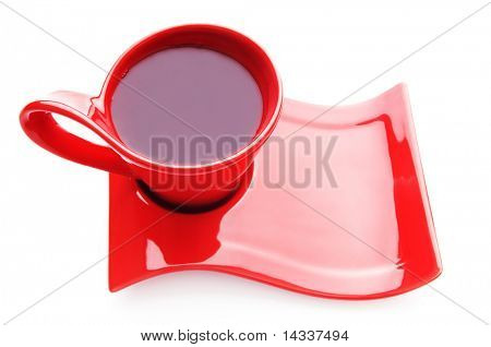 Tasse de thé, isolé sur le blanc