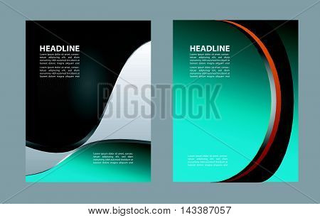 flyer, brochure or magazine cover design template. Vector