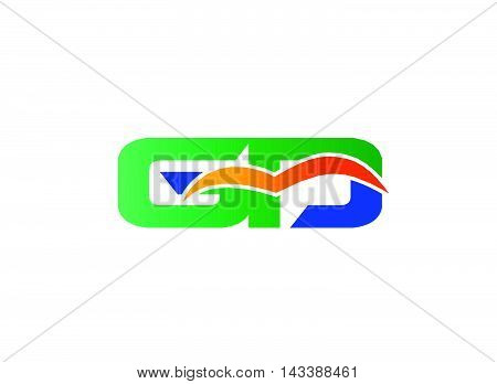 Letter G and D logo. GD company linked letter logo