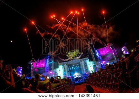 CULLERA, SPAIN - AUGUST 14th: Medusa Sun Beach Festival on August 14, 2016 in Cullera, Spain
