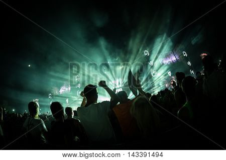 CULLERA, SPAIN - AUGUST 14th: Medusa Sun Beach Festival on August 14, 2016 in Cullera, Spain
