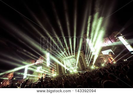 CULLERA, SPAIN - AUGUST 14th: Medusa Sun Beach Festival on August 14, 2016 in Cullera, Spain