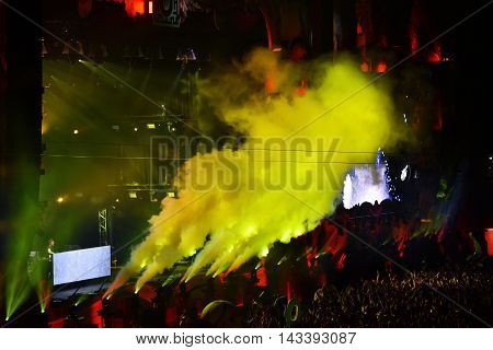 Dj Fedde Le Grand Performing Live On The Stage