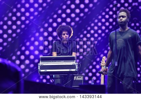 Band Performs Live On The Stage