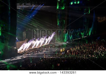 Dj Fedde Le Grand Performing Live On The Stage