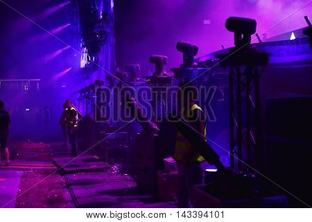 Security Guards And Stewards At A Concert