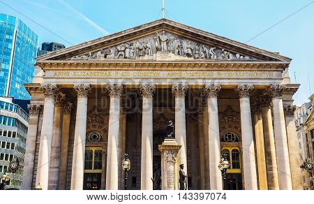 Royal Stock Exchange In London Hdr