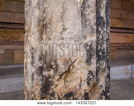 Bombed Column In Berlin Hdr