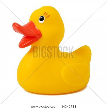 Canard en caoutchouc jaune