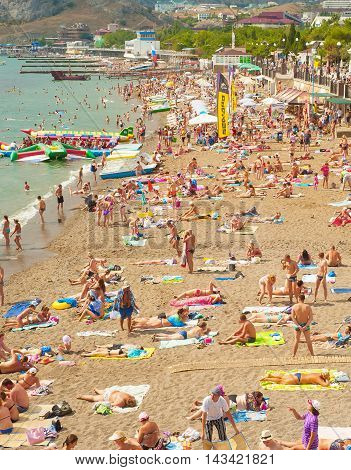 Crimea Beach In The Summer