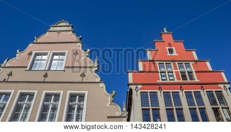 Decorated Facades In The Historical Center Of Steinfurt