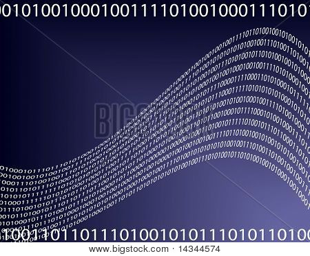 Illustration of a digital data background
