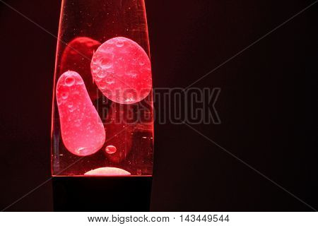 Red Lava Lamp Photography