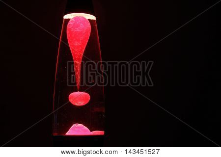 Red Lava Lamp Photography