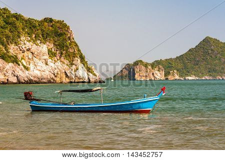 Colorful Decorated Traditional Thailand Boat