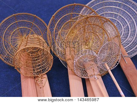 a strainer, a colander, a lawn sieve, Handmade