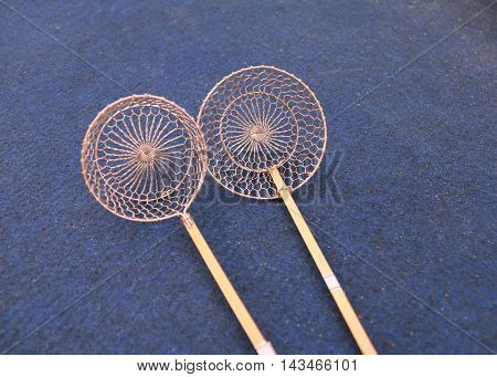 a strainer, a colander, a lawn sieve, Handmade