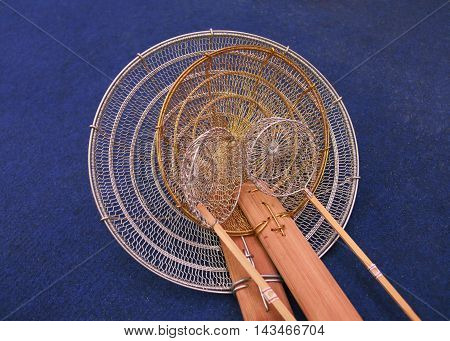 a strainer, a colander, a lawn sieve, Handmade