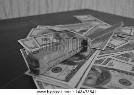a lot of money and a knife which helps them earn