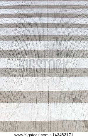 Zebra crossing or crosswalk on street for walk across.