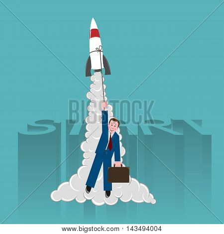 successful young businessman began his career with the help of the successful factors