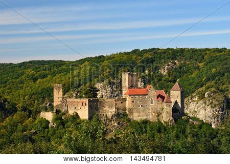 Herdegg. Beautiful Old Castle In The Nice Countryside Of Austria. National Park Thaya Valley, Lower