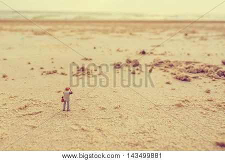 Photographer And Sea