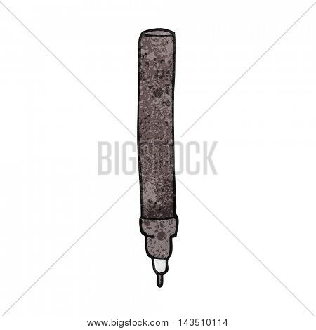 freehand textured cartoon fineliner pen