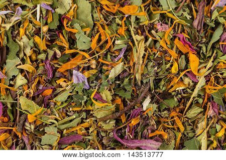 Dried Herbal Tea Leaves